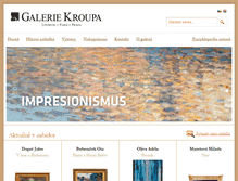 Tablet Screenshot of galeriekroupa.cz